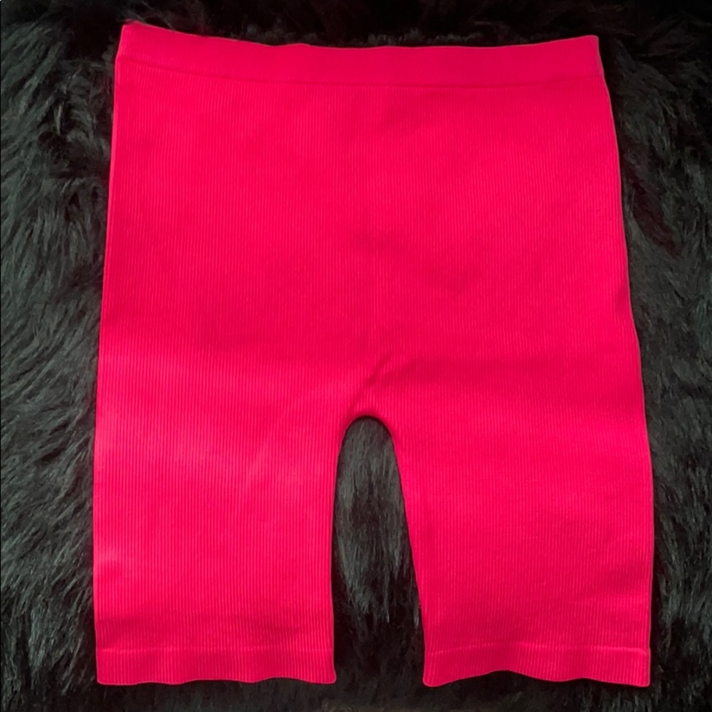 Neon Pink Biker Shorts